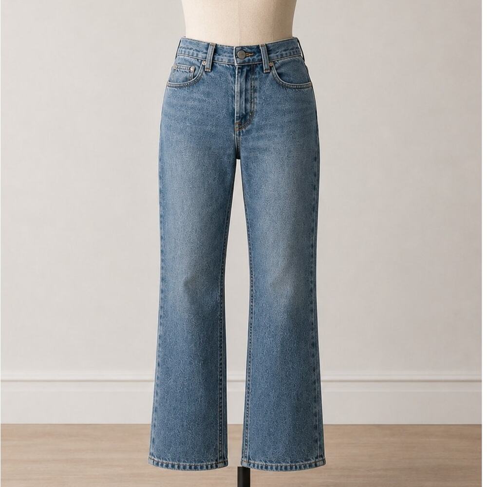 J.Crew Vintage Button Fly Straight Leg Jeans Size 4 Light Wash High Rise